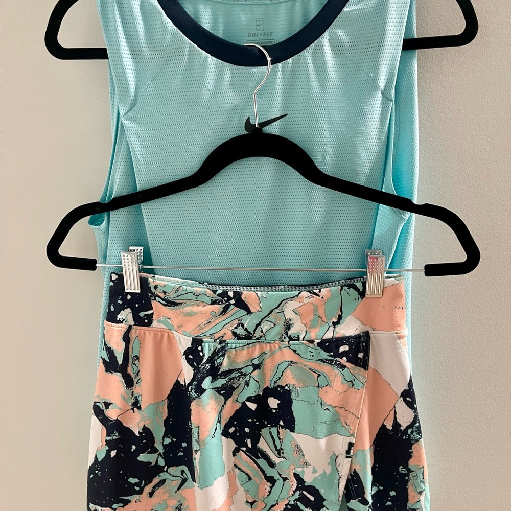 Nike Dri-FIT Tank Top and Abstract Skirt Tennis Set
